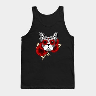 French bulldog, sugar skull, halloween, cool, sugar skull french bulldog Tank Top